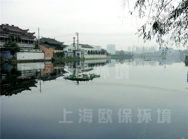 温州上庄河道治理&mdash;&mdash;强力造流曝气机与生态浮岛的结合