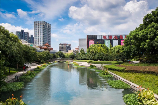 新开河成了杭州河道&ldquo;示范生&rdquo; 欧保太阳能曝气浮岛